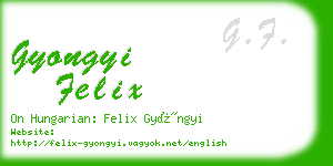 gyongyi felix business card